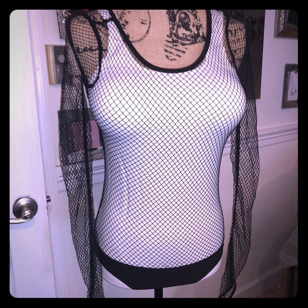 Victoria’s Secret Fishnet Bodysuit Long sleeved S